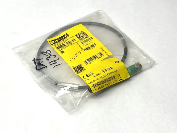 New | in-Stock PHOENIX CONTACT SAC-4P-M 8MS/0,3-PUR 8FS, 1682142 Cable & Wire | Maverick Industrial Sales #1111630