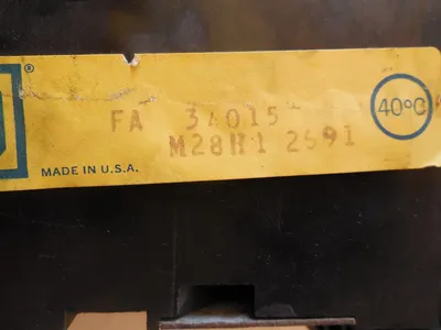 SQUARE D FA-34015 CIRCUIT BREAKER FA34015