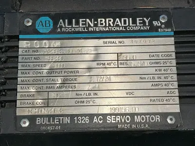 Used ALLENBRADLEY 1326ABB410G21 Motors (misc) Ohio US | HGR 24 #1507007