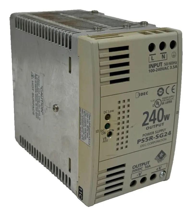 USED IDEC PS5R-SG24 POWER SUPPLY 240W 10A 24VDC