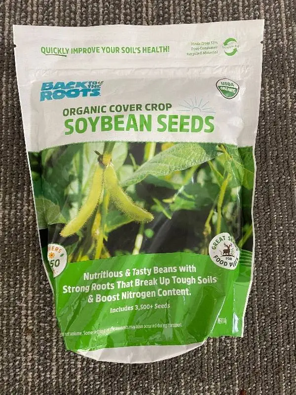 Back to the Roots Organic Cover Crop Soybean Seeds - Covers 250 square feet