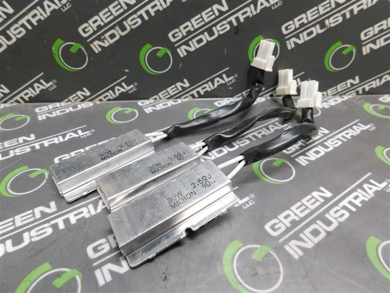 Lot of 3 Micron 30W Resistor 2.5ΩJ 9D.. Used