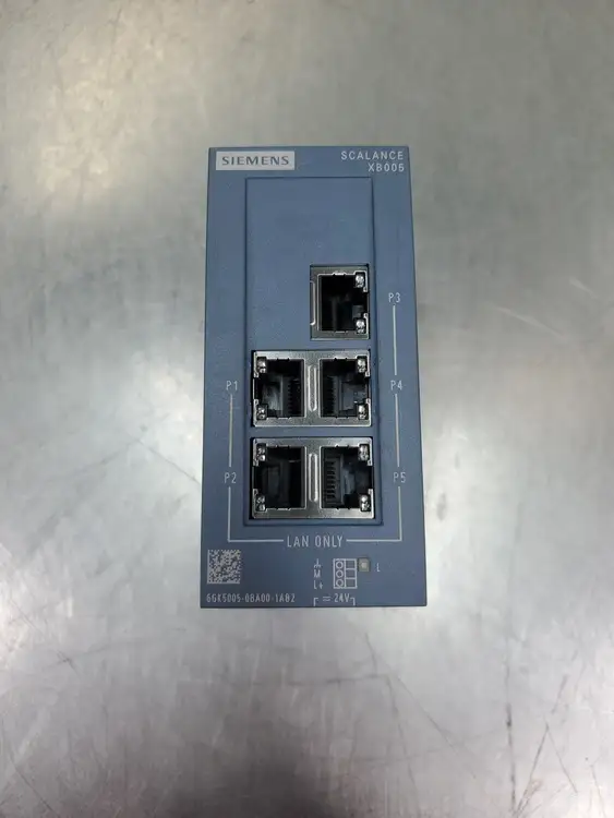 Used Siemens 6GK5005-0BA00-1AB2 SCALANCE XB005 Ethernet Switch Module PLC Ethernet Equipment South Carolina US | Palmetto Automation #1161205