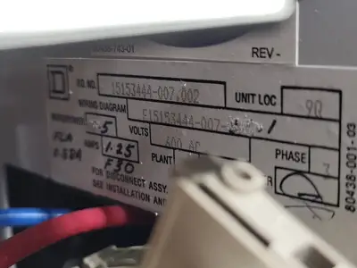 USED SQUARE D MODEL 6