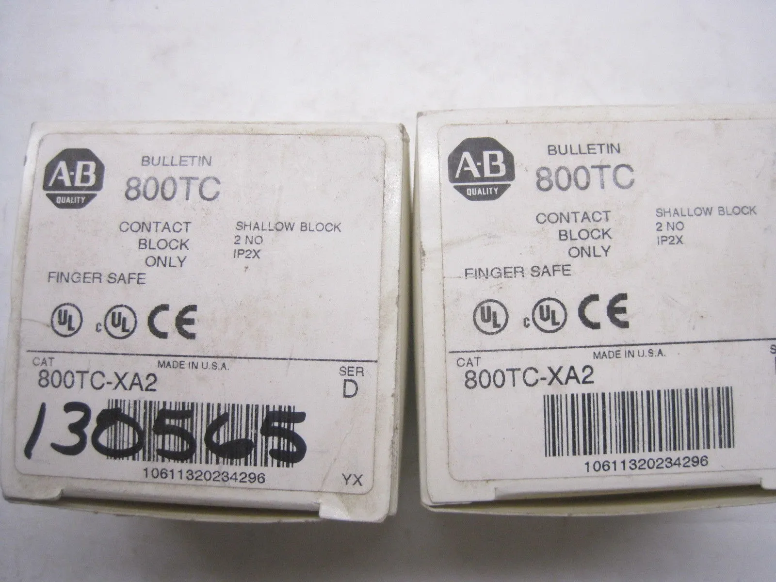 2 New Allen Bradley 800TC-XA2 Contact Block 800TCXA2