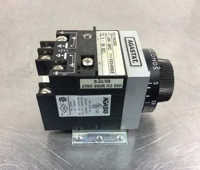 AGASTAT 7012AD TIME DELAY RELAY 5-50 SEC. 120V Coil 60Hz 4E-8