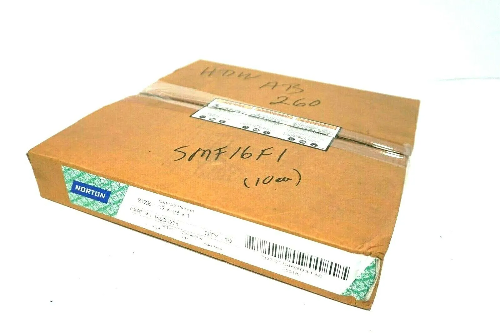 10 NEW NORTON HSC1201 HIGH SPEED BLADE 12" CUT-OFF WHEEL
