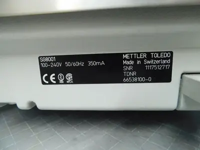 Used METTLER TOLEDO SG8001 Balances Texas US | Aucto #1308367