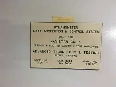GE 500 hp Dynamometer, Installed Unit