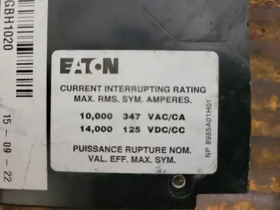 Used EATON GBH1020 Switchgears British Columbia CA | Lenmark #241989