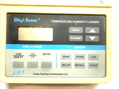 USED DIGI-SENSE THERMOMETER HUMIDITY TEMPERATURE LOGGER TYPE J SENSOR