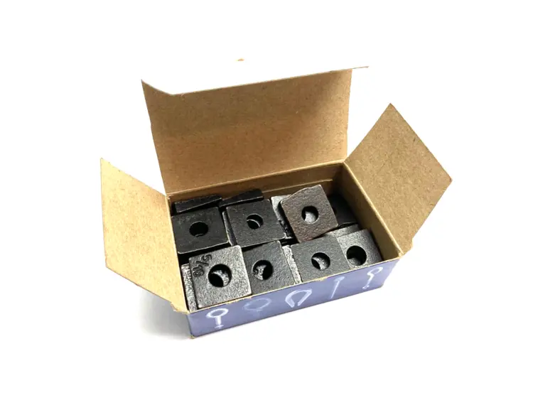 Used CHICAGO HARDWARE & FIXTURE COMPANY BLACK-OXIDE SQUARE BEVEL WASHER 5/16" Hardware Washers | Maverick Industrial Sales #1120838