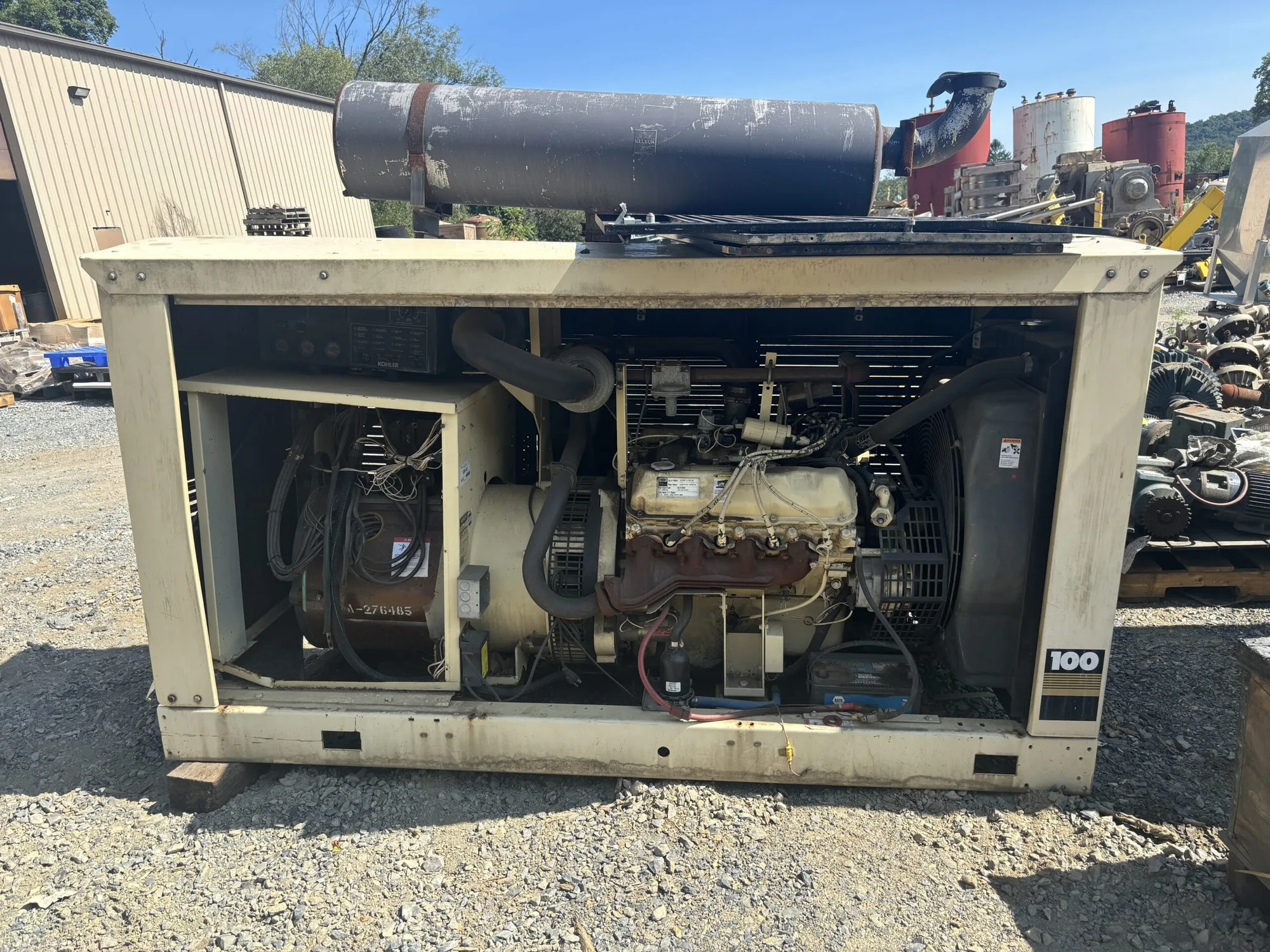 Kohler 100RZ 100 KW Gas Generator CNG Propane Ford gas engine 3 phase