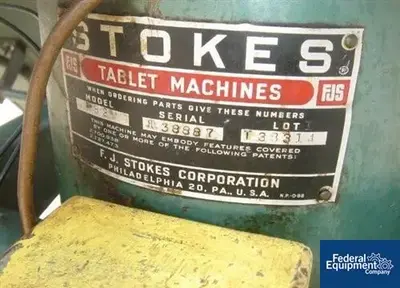 USED Stokes Stokes Model BB2 Tablet Press, 27 Station
