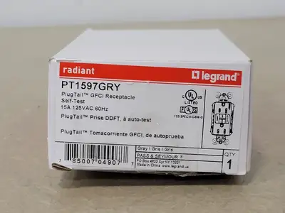NEW LEGRAND PT1597GRY