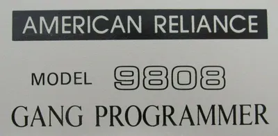 NEW AMERICAN RELIANCE 9808 GANG PROGRAMMER