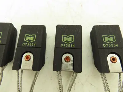 National D73534 Carbon Motor Split Brush 5/8" x 1-1/4" x 2-1/8" Lot of 4