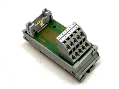 USED WAGO INTERFACE MODULE 10-POLE DIN 41651 TRIPLE-DECK PCB TERMINAL