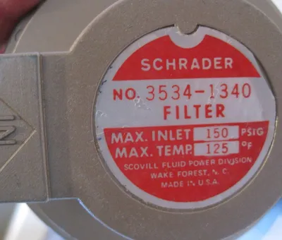NEW SCHRADER 3534-1340 FILTER 35341340