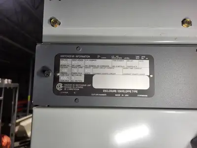 Low Voltage PDC / Switchgear Section, (2) 4000A, (5) 1200A, (1) 800A Magnum DS Breakers, 600V 3PH