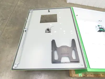 Hoffman A48SA3812LPPL Electrical Enclosure 48x38x12" 15A Disconnect 8x12" Cutout