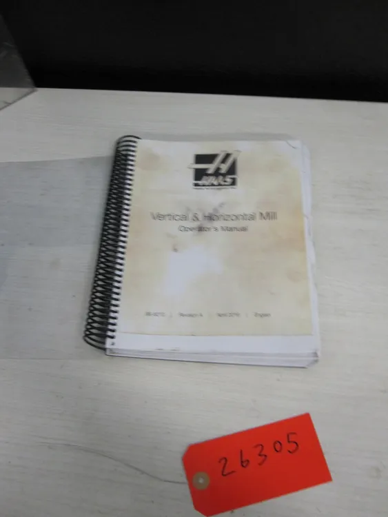 Used HAAS operators manual Manuals | MachineStation #947597