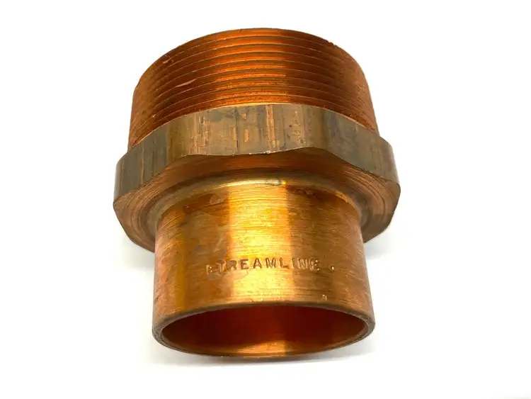 New | in-Stock MUELLER STREAMLINE TUBE ADAPTER COPPER 2" X 1-1/2 NOMINAL Arbors & Adapters | Maverick Industrial Sales #1107360