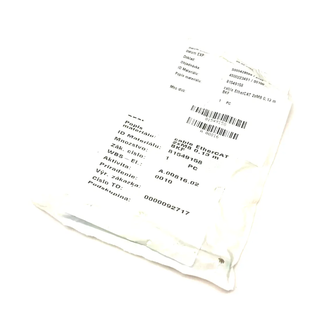 NEW BECKHOFF DOUBLE ENDED ETHERCAT POWER CABLE 0.13M