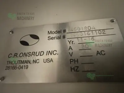 USED 2016 C.R. ONSRUD 145G18DA