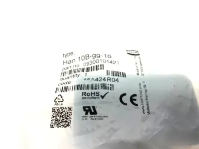 09300101421 | Harting  Heavy Duty Power Connector Hood HAN 10B PG16 TOP ENT - New