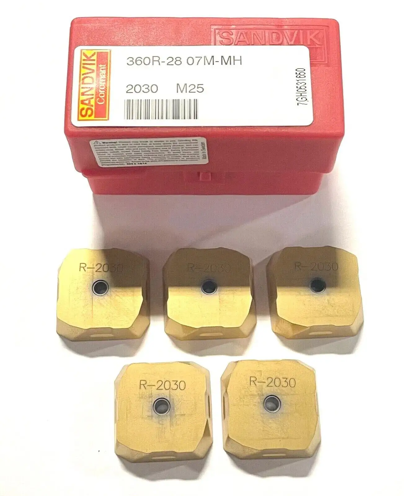 Sandvik CoroMill 360 Carbide Milling Inserts 360R-28 07M-MH Grade 2030 5 Pack
