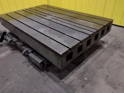 48" X 72" T-SLOTTED POWERED ROTARY TABLE: STOCK #19474