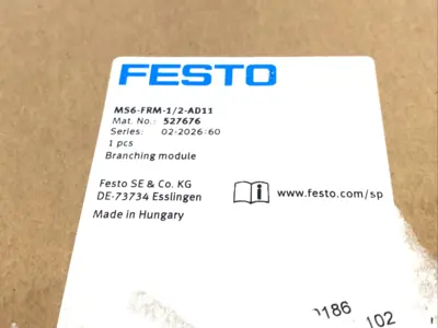 New | in-Stock Festo 527676 Parts (Hydraulics and Pneumatics) Michigan US | Maverick Industrial Sales #1463058