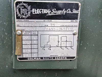 25 KVA Single Phase T&R Pad Mount Transformer 4160 GRDY 2400 to 240 120 IMP 2.4