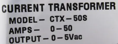 NEW OHIO SEMITRONICS CTX-50S CURRENT TRANSFORMER CTX50S
