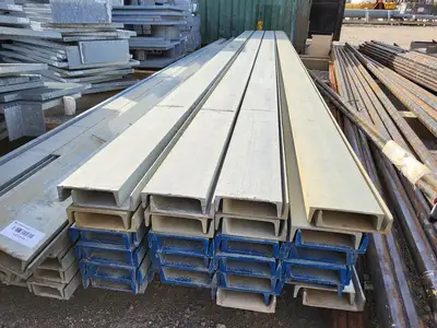 6in. x 1.92in. x 0.2in. Galvanized Steel C-Channel, 20ft. Length