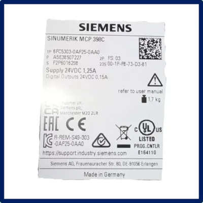 New | in-Stock SIEMENS 6FC5303-0AF25-0AA0 Automation Control (HMI) Texas US | CNC TOOLS LLC #882423