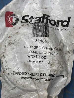 New | in-Stock STAFFORD MANUFACTURING CORP 8L104 Clamps Indiana US | J&J Industrial Supply #1354011