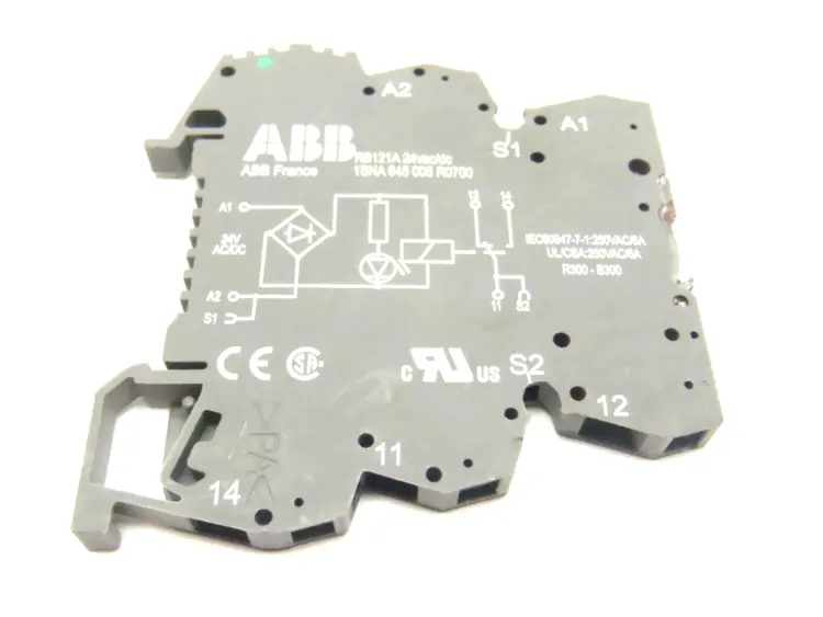 Used ABB RB121A INTERFACE RELAY RB121G-24VUC, SCREW TERMINALS Nuts & Screws | Maverick Industrial Sales #1101383