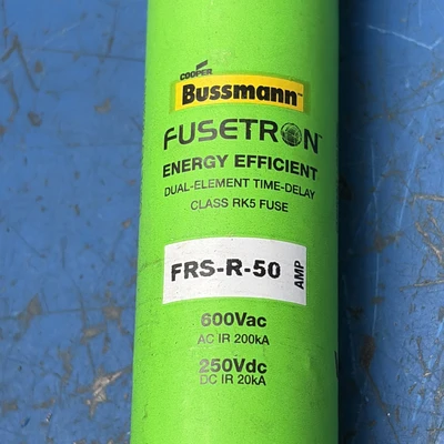 New | in-Stock Bussmann FRS-R-50 Fuses Indiana US | J&J Industrial Supply #1343321