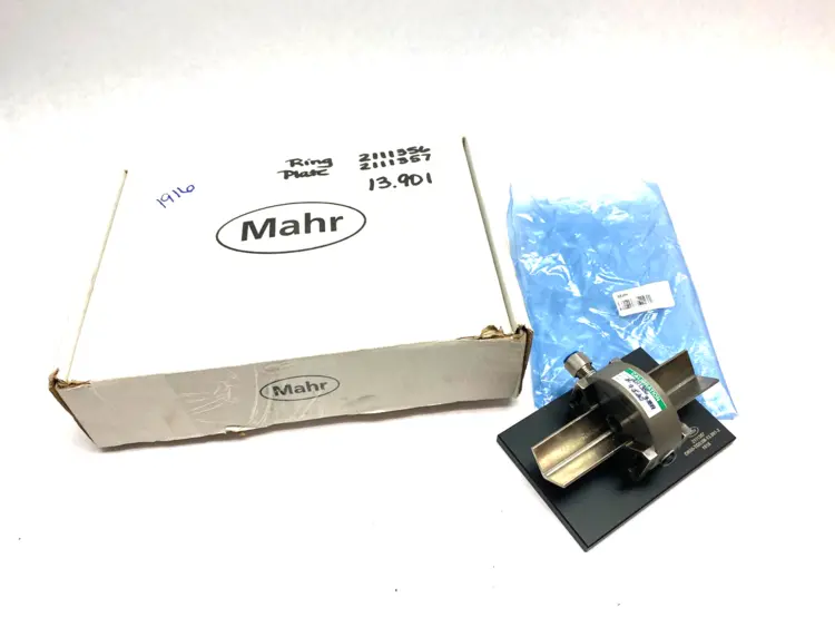 New | in-Stock MAHR DIMENSIONAIR 2-JET AIR RING GAUGE W/ GUIDE CHUTES & BASE PLATE Can Labelers Michigan US | Maverick Industrial Sales #1123061