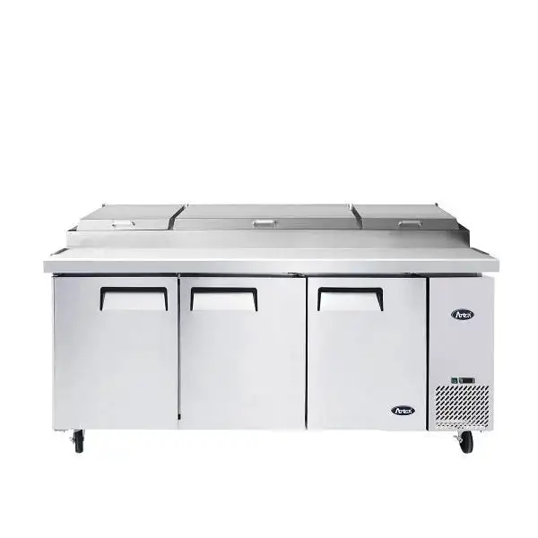 New | in-Stock Atosa New Atosa MPF8203GR 93'' Pizza Prep Table Food Prep Tables Illinois US | Falcon Restaurant Supply #1375335
