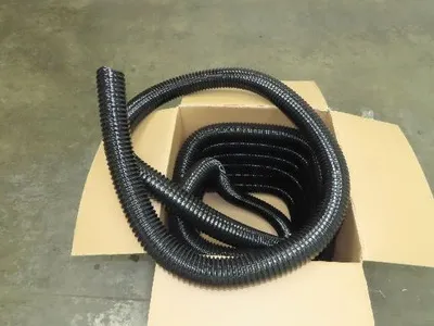 Flexaust Flx-Thane 2.5"x 50' Urethane Wire Flex Hose Air Dust Fume Vacuum Black