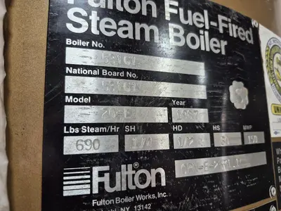 USED 1987 FULTON BOILER WORKS INC. 20-E