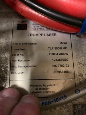 USED Trumpf TLF 3500