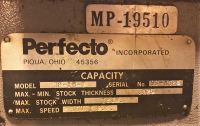 USED PERFECTO 24-HD-SB / 38-18-7