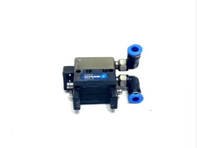 USED SCHUNK 2-JAW PNEUMATIC PARALLEL GRIPPER, 340010