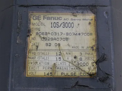 Used FANUC 10S/3000 A.C. Motors Wisconsin US | Green Industrial #662942