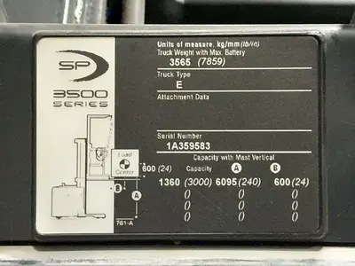 Used CROWN SP352030 Electric Lifters Ohio US | HGR 24 #1446257