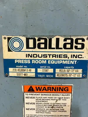 DALLAS 40,000LB X 48" X .100" Coil Feed Lines | Timco, Inc. (15)